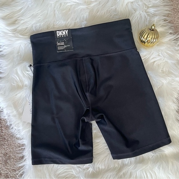 DKNY Sport High Waist Bike Shorts Black Small - Picture 7 of 10